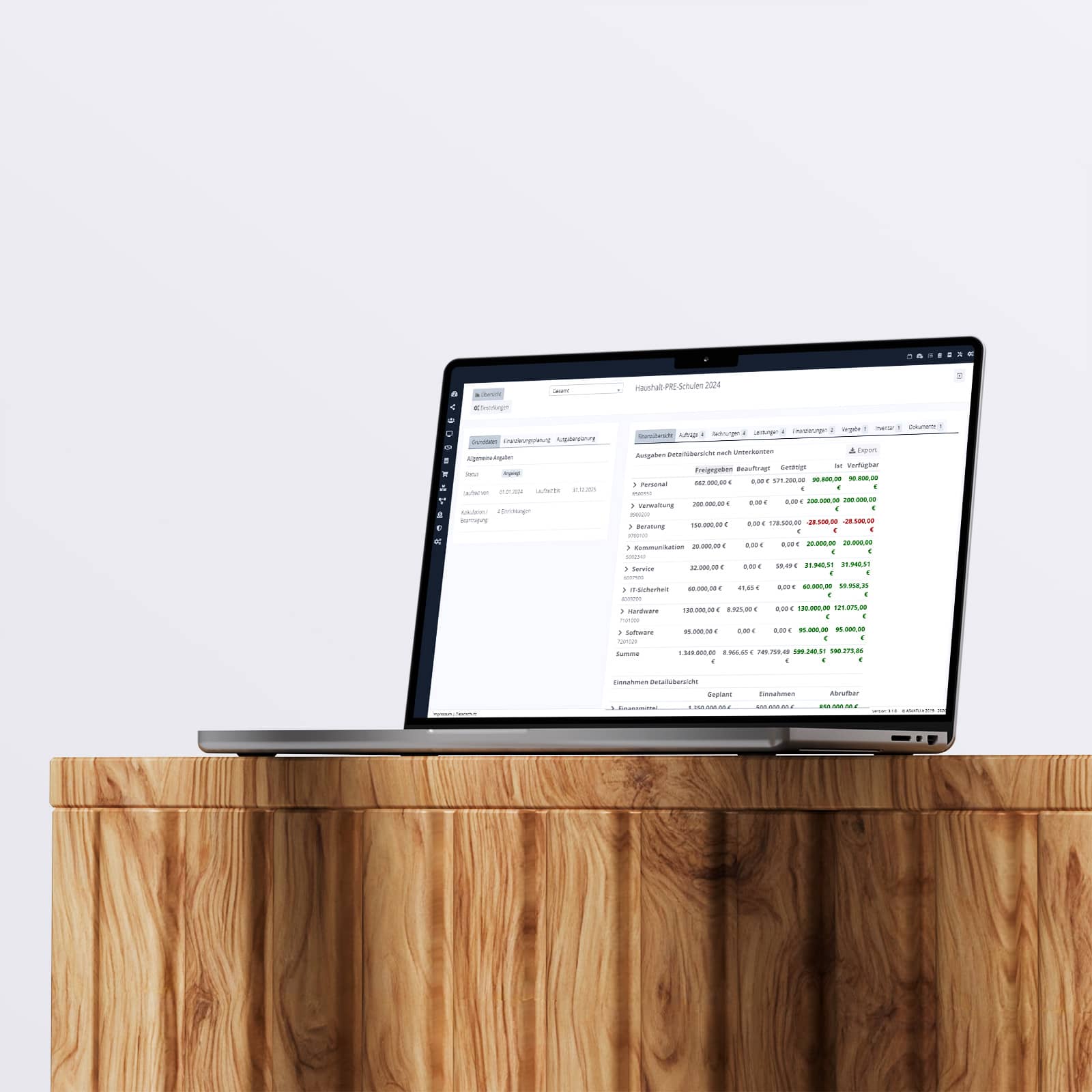 Finanzen strukturieren und analysieren mit der INDEMA Anwendung von ASKATU.it